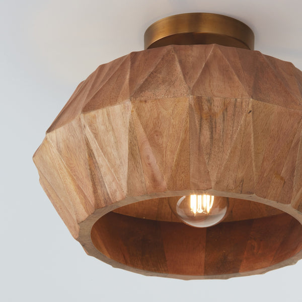 Nadal 15'' One Light Semi-Flush Mount, Light Wood and Brass - Alternate Product Image 2.jpg