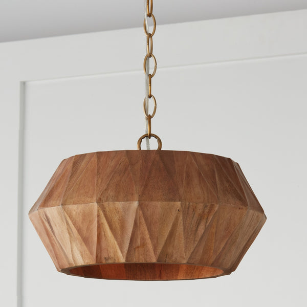 Nadal 15'' One Light Semi-Flush Mount, Light Wood and Brass - Alternate Product Image 3.jpg