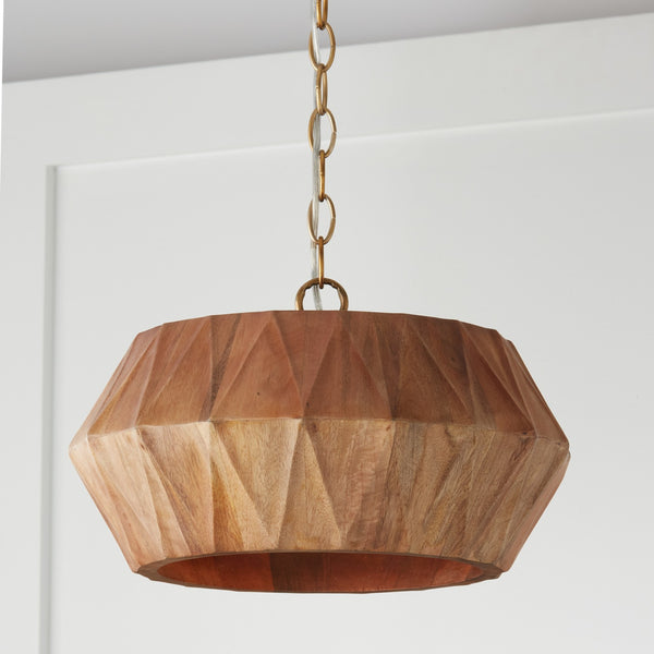 Nadal 15'' One Light Semi-Flush Mount, Light Wood and Brass Alt 4.jpg
