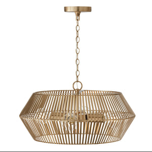 Kara 22'' Four Light Pendant, Matte Brass - Alternate Product Image 1.jpg