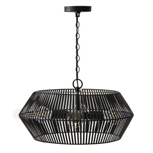 Kara 22'' Four Light Pendant, Matte Black - Alternate Product Image 1.jpg