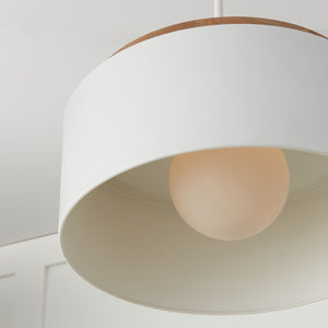 Aiden 18'' One Light Pendant, Light Wood and White - Alternate Product Image 3.jpg