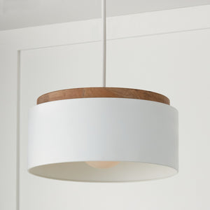 Aiden 18'' One Light Pendant, Light Wood and White Alt 4.jpg