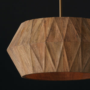 Nadal 22'' Four Light Pendant, Light Wood and Brass - Alternate Product Image 1.jpg