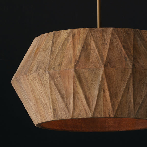 Nadal 22'' Four Light Pendant, Light Wood and Brass - Alternate Product Image 1.jpg