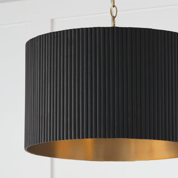 Reid 19.75'' Three Light Pendant, Black Stain and Matte Brass - Alternate Product Image 1.jpg