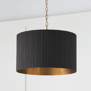 Reid 19.75'' Three Light Pendant, Black Stain and Matte Brass - Alternate Product Image 2.jpg