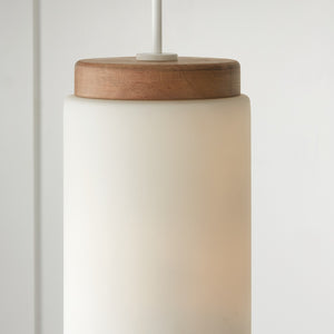 Aiden 9.25'' One Light Pendant, Light Wood and White - Alternate Product Image 1.jpg