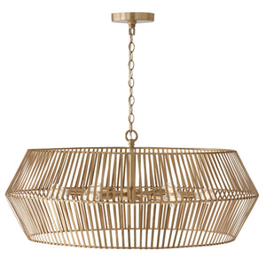 Kara 31'' Six Light Chandelier, Matte Brass - Alternate Product Image 1.jpg