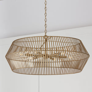 Kara 31'' Six Light Chandelier, Matte Brass - Alternate Product Image 3.jpg