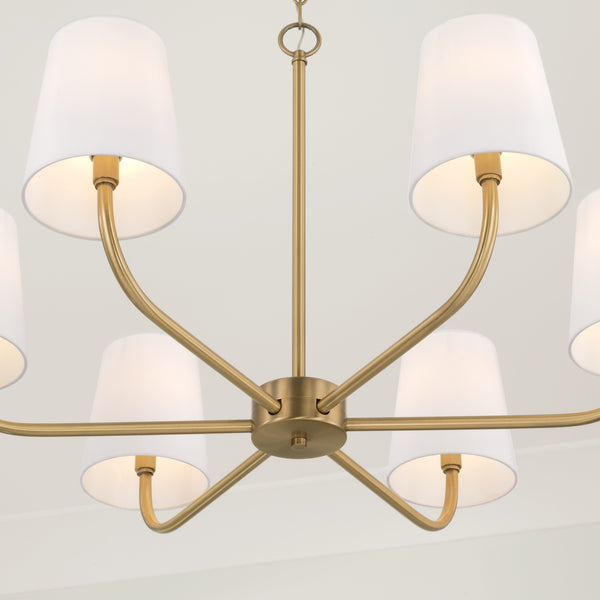 Brady 34.5'' Six Light Chandelier, Aged Brass - Alternate Product Image 2.jpg