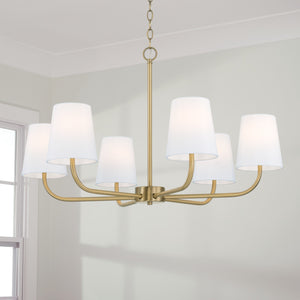 Brady 34.5'' Six Light Chandelier, Aged Brass - Alternate Product Image 3.jpg