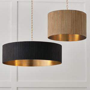 Reid 30.75'' Four Light Chandelier, Black Stain and Matte Brass - Alternate Product Image 1.jpg