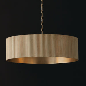 Reid 30.75'' Four Light Chandelier, White Wash and Matte Brass - Alternate Product Image 3.jpg
