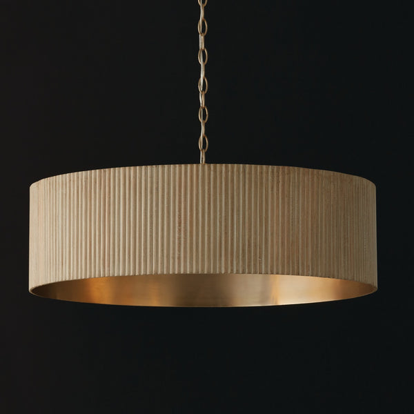 Reid 30.75'' Four Light Chandelier, White Wash and Matte Brass - Alternate Product Image 3.jpg