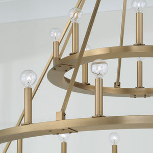 Piers 48'' 24 Light Chandelier, Aged Brass - Alternate Product Image 1.jpg