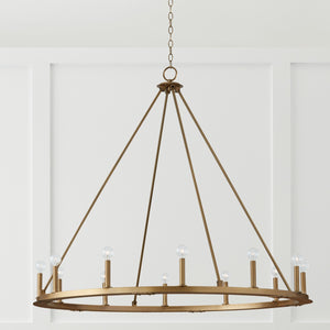 Piers 48.25'' 12 Light Chandelier, Aged Brass - Alternate Product Image 3.jpg