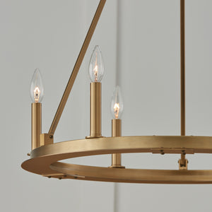 Piers 26'' Six Light Chandelier, Aged Brass - Alternate Product Image 2.jpg