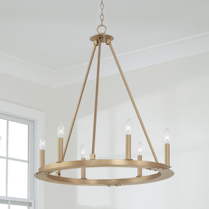 Piers 26'' Six Light Chandelier, Aged Brass - Alternate Product Image 3.jpg