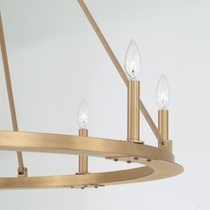 Piers 36'' Eight Light Chandelier, Aged Brass - Alternate Product Image 1.jpg