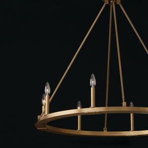 Piers 36'' Eight Light Chandelier, Aged Brass - Alternate Product Image 2.jpg
