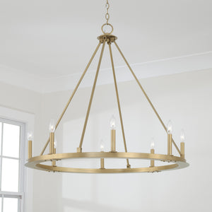 Piers 36'' Eight Light Chandelier, Aged Brass - Alternate Product Image 3.jpg