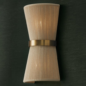 DeMille 8.75'' Two Light Wall Sconce, Bleached Natural Rope and Brass Alt 4.jpg