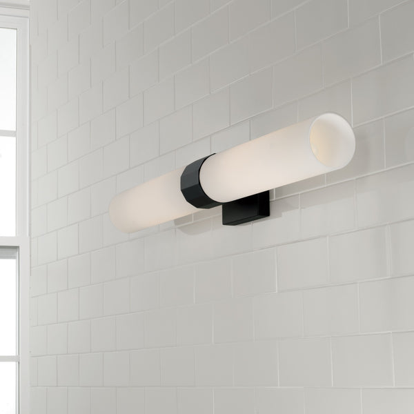 Harper 5'' Two Light Wall Sconce, Matte Black Alt 4.jpg