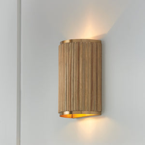 Reid 7.5'' Two Light Wall Sconce, White Wash and Matte Brass Alt 4.jpg