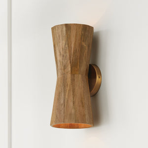Nadal 6.5'' Two Light Wall Sconce, Light Wood and Brass - Alternate Product Image 3.jpg