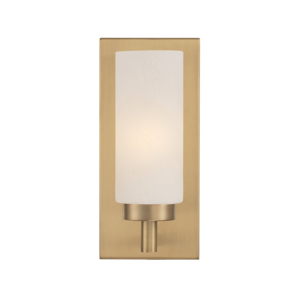 Sasha 5" One Light Wall Sconce, Aged Brass