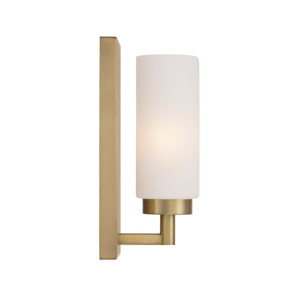 Sasha 5" One Light Wall Sconce, Aged Brass