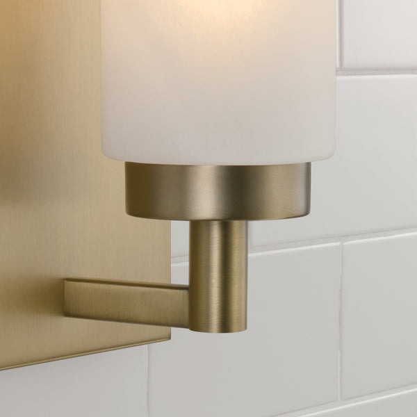 Sasha 5" One Light Wall Sconce, Aged Brass