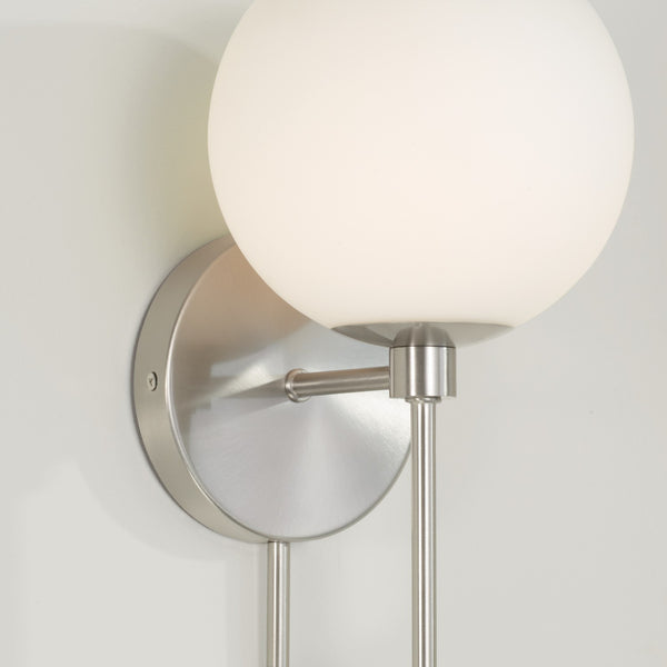 Cahya 6.5" One Light Wall Sconce, Brushed Nickel