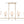 Laurel 53.50'' Five Light Chandelier, Antique Gold