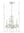 Maison Parisienne 13.5'' Four Light Mini Crystal Chandelier, Antique White Hand Cut Crystal