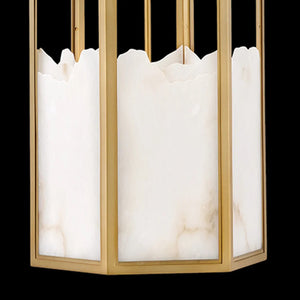 Veleta 22" Four Lights Medium Chandelier, Lacquered Brass