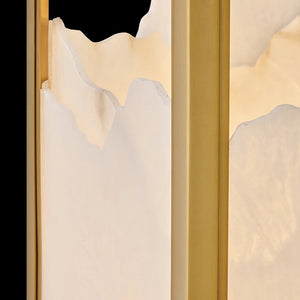 Veleta 22" Four Lights Medium Chandelier, Lacquered Brass