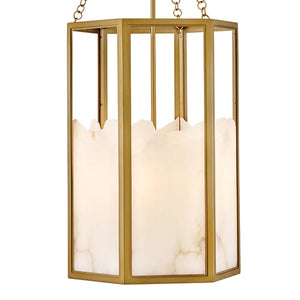 Veleta 22" Four Lights Medium Chandelier, Lacquered Brass
